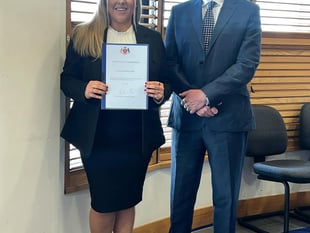 Simcocks' Leanne Hinds receives First Deemster's Commendation