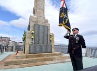Video shows service marking 100 years of iconic seafront monument