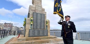 Video shows service marking 100 years of iconic seafront monument