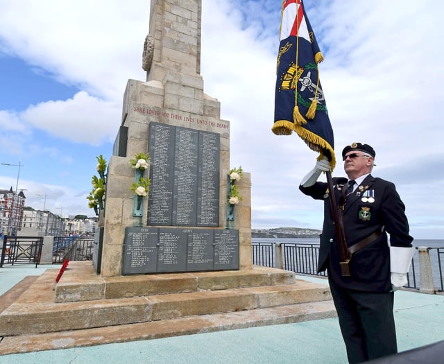 Video shows service marking 100 years of iconic seafront monument