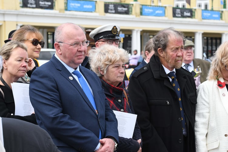 A service to mark the centenary of the Douglas War Memorial on Harris Promenade -