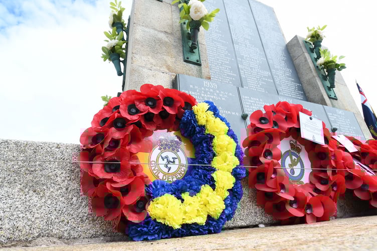 A service to mark the centenary of the Douglas War Memorial on Harris Promenade -
