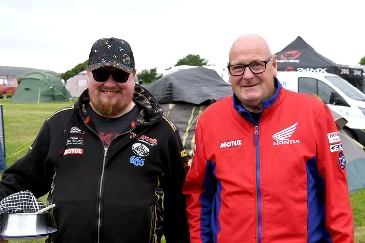 Visitors experiences of TT - Adam White and Dennis White, visiting from Grantham, Lincolnshire, UK