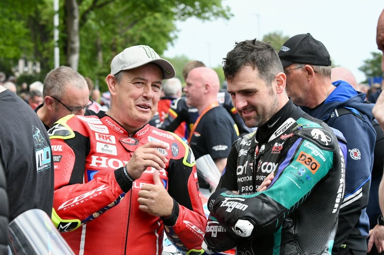 John McGuinness will make his 110th start in today's Superbike race