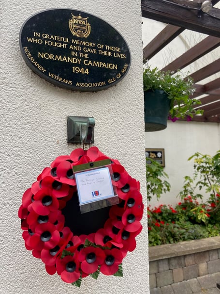 D-Day memorial plaque in Douglas