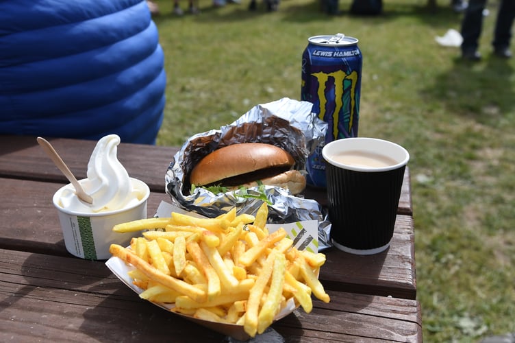 Tom's meal for under £20 at the Grandstand 