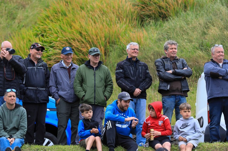 Visitors were entertained during the displays at Peel TT Day
