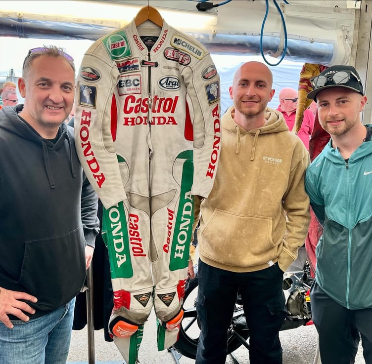 Michael Rutter and Steve Hislop's sons Connor and Aaron