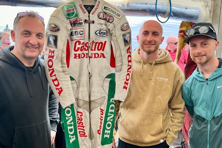 Michael Rutter and Steve Hislop's sons Connor and Aaron