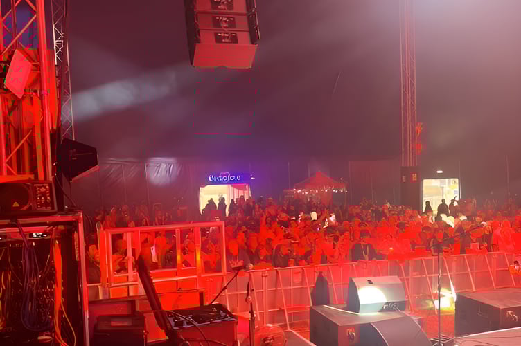 The crowd at the Electric Love arena at the Isle of Wight Festival during Neil Cowie's gig