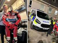 McGuinness in 'thanks' post as he's reunited with stolen leathers