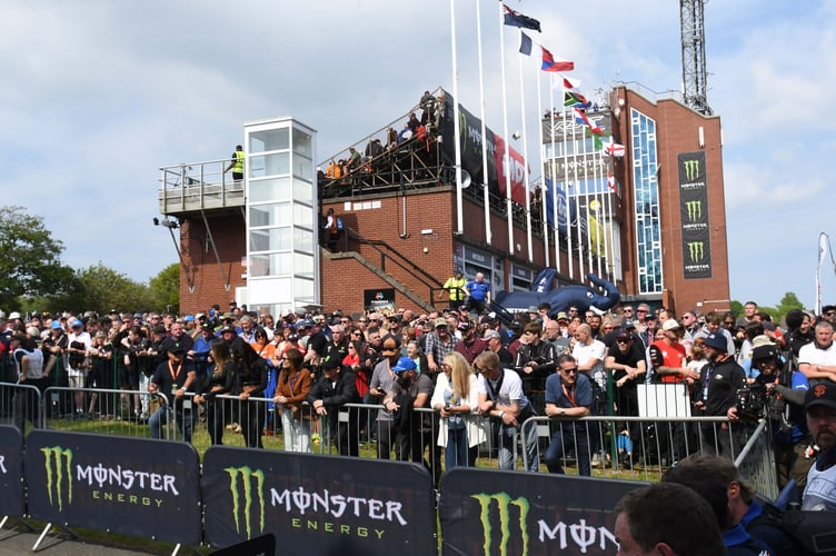 TT winners enclosure and grandstand