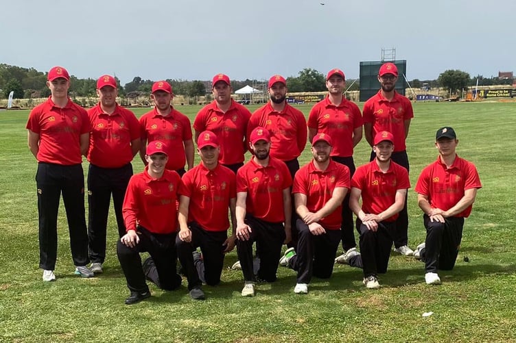 The Isle of Man cricket side ahead of their first match in Italy against France on Sunday