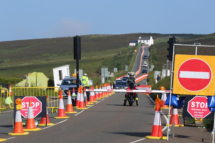 The one-way system at Creg-ny-Baa