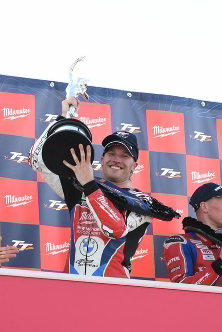 TT 2024, Senior TT race - pictured is winner Davey Todd