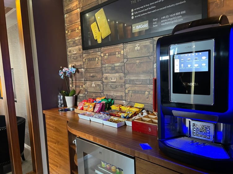 The snack bar at the Jet Centre
