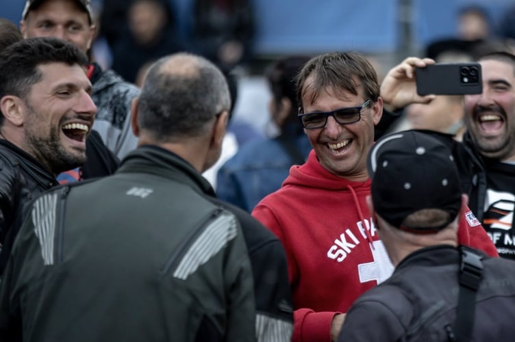 Fans have a laugh while visiting Bushy's TT Village 2024