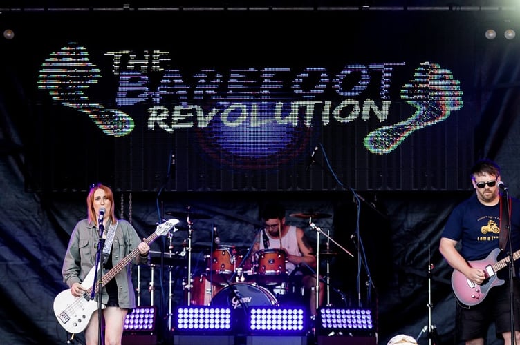 Bushy's TT Village saw The Barefoot Revolution perform