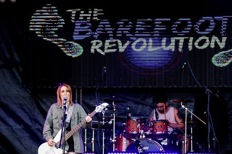 Bushy's TT Village saw The Barefoot Revolution perform