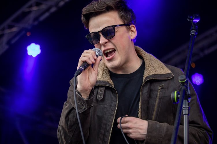 Mother Funkers take to the stage at Bushy's TT Village 2024