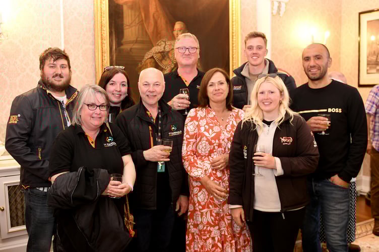 Members of the TT Marshals Association at Government House last Thursday