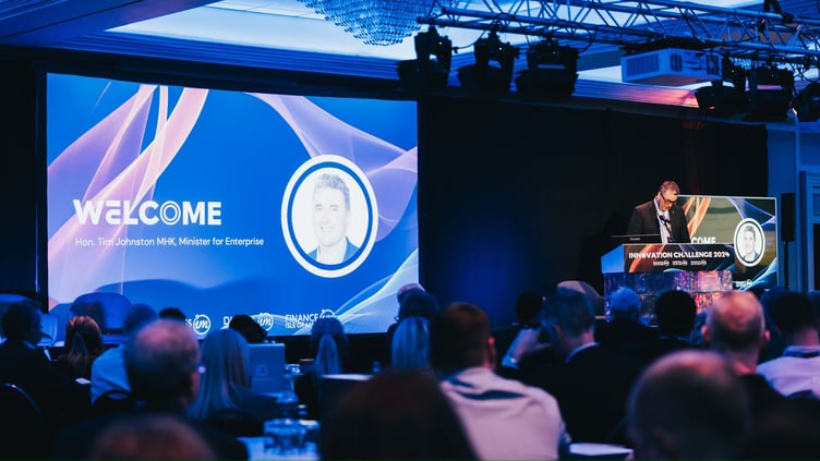 Tim Johnston, Minister for Enterprise, opening the 2024 Innovation Challenge Final this year