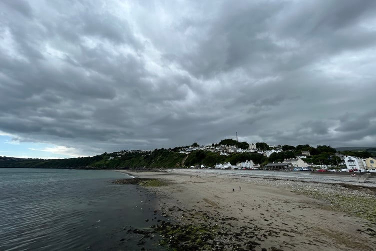 Alison Cowin sent in this snap of the brooding sky over Laxey