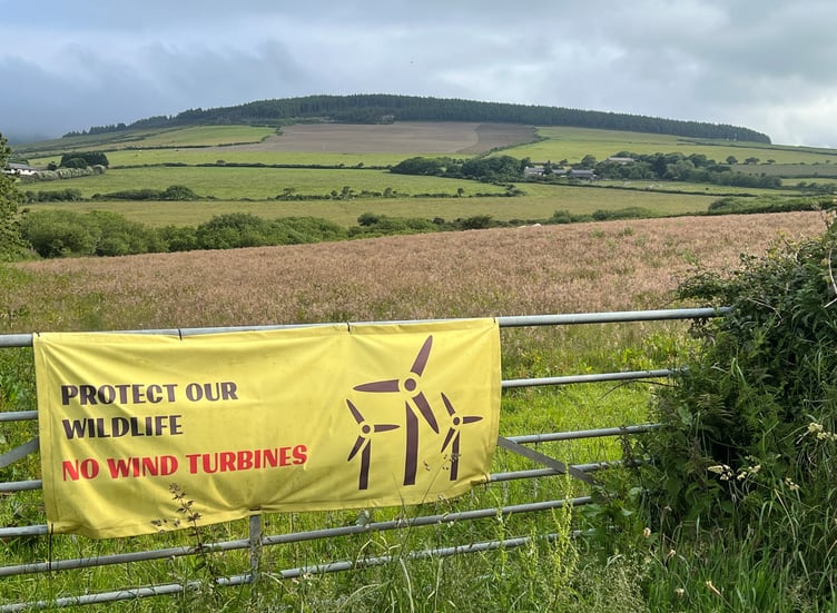 There has been vocal local opposition to the planned windfarm at Earystane