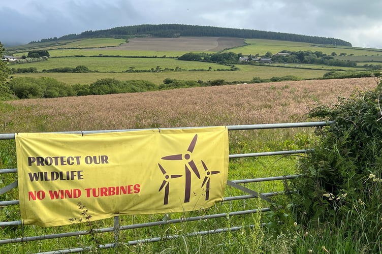 There has been vocal local opposition to the planned windfarm at Earystane