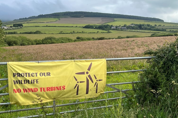 There has been vocal local opposition to the planned windfarm at Earystane