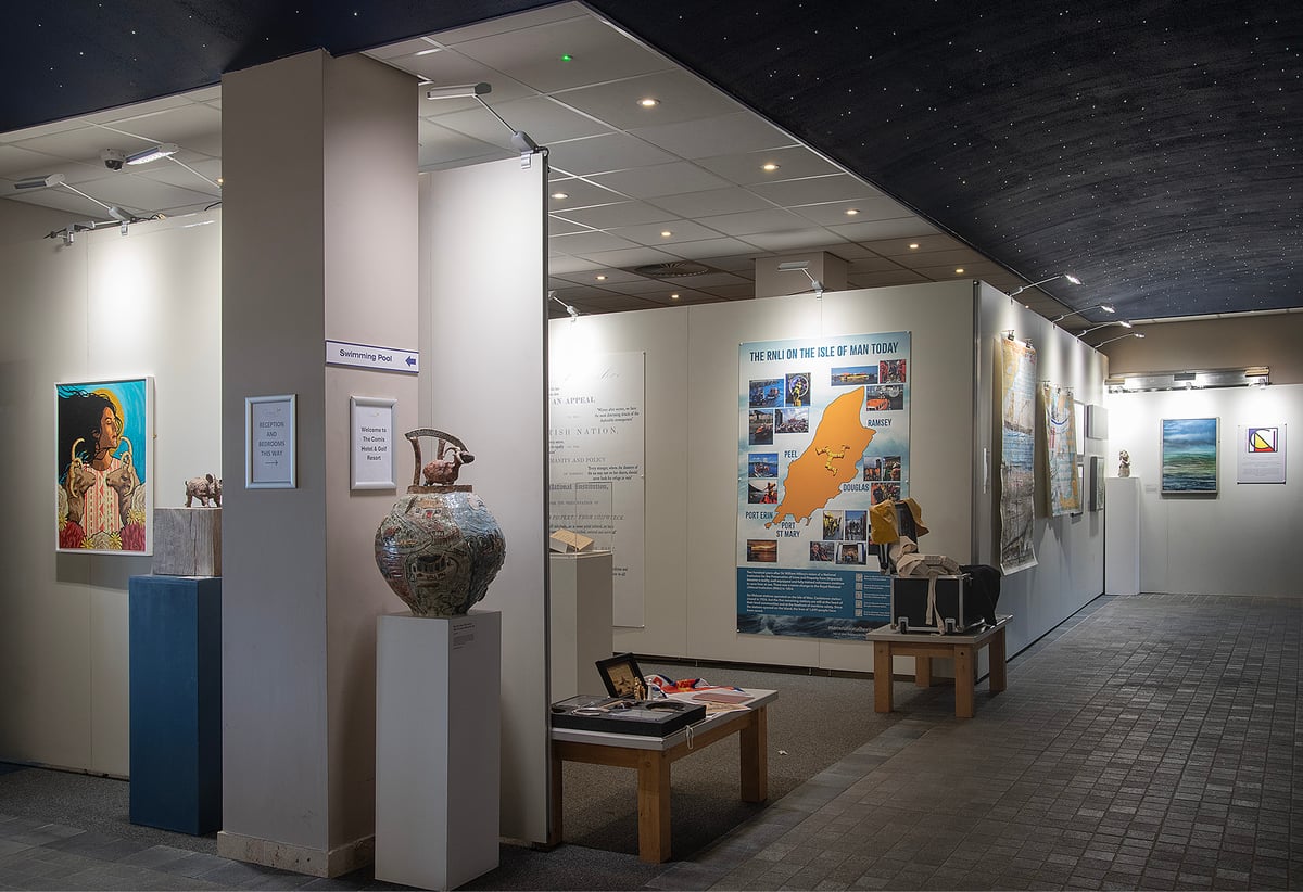 Isle of Man artists' works displayed to visiting politicians during British-Irish Council Summit