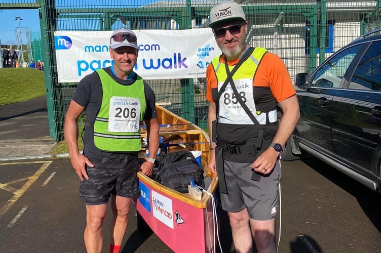 Phil Quirk and Graham Saunders ensured Expedition Limitless have surpassed their £100,000 target by completing the world’s longest portage around the Parish Walk route.