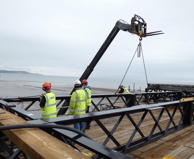 Big lifts mark next stage of scheme to revamp historic pier