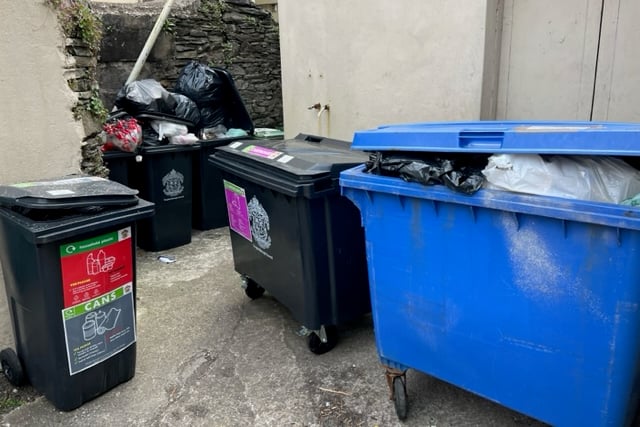 The overflowing bins that led resident to protest