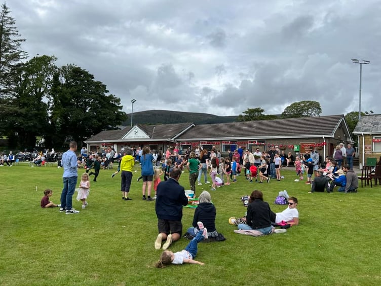 Crowds enjoying themselves in Crosby at Marown Parish Day last year