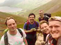 Friends abandon 24-hour charity challenge to save walker on mountain 