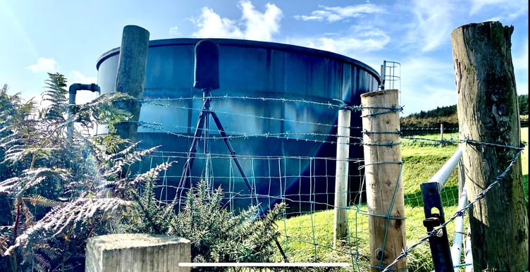 Noise monitoring equipment set up as part of Cair Vie windfarm project