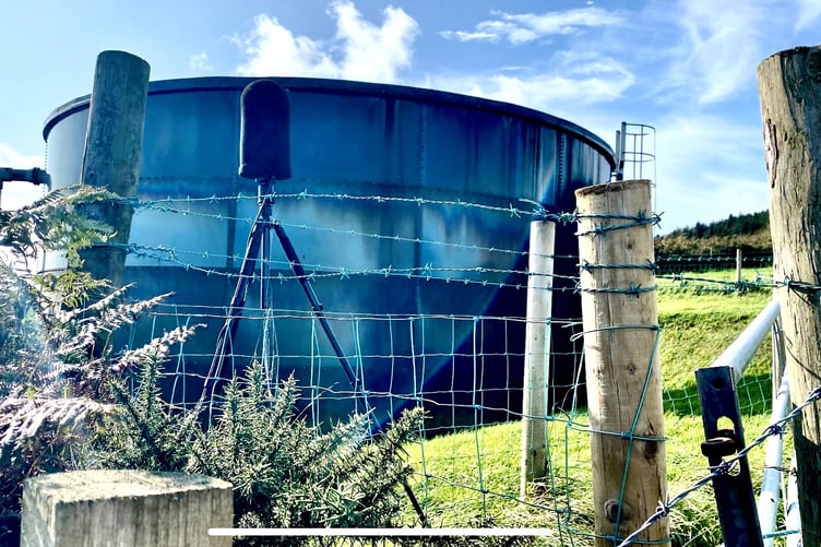 Noise monitoring equipment set up as part of Cair Vie windfarm project