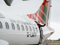 Pictures show Loganair's new specially designed Manx themed airplane
