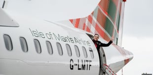 Pictures show Loganair's new specially designed Manx themed airplane