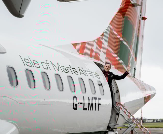 Pictures show Loganair's new specially designed Manx themed airplane