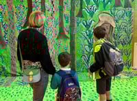 Pictures show schoolchildren's beautiful art to celebrate island