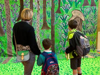 Pictures show schoolchildren's beautiful art to celebrate island
