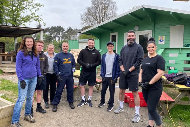 Volunteers from Boal & Co at Lester’s Yard
