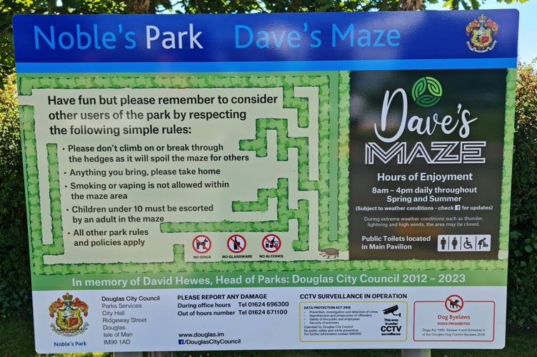 Dave's Maze in Noble's Park