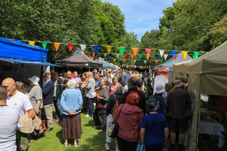 A busy Global Village, which returned this year after being cancelled in 2023 due to a lack of funding