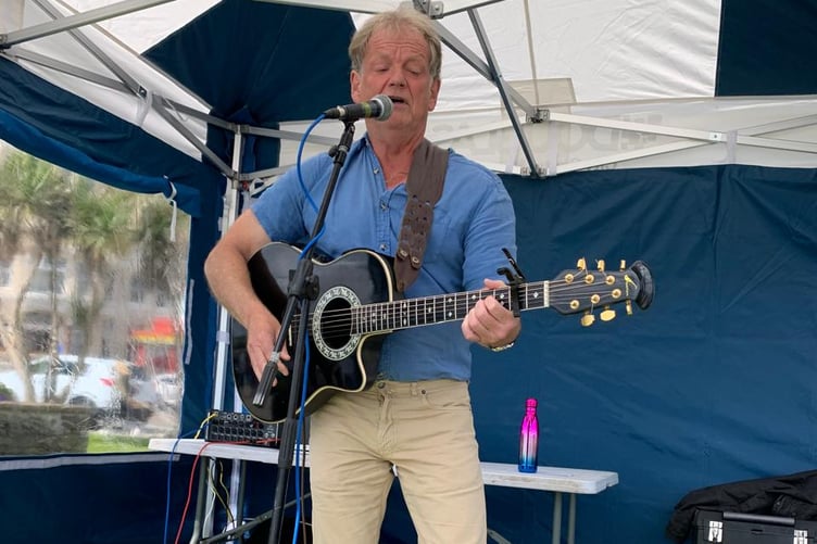 There was live music throughout the day