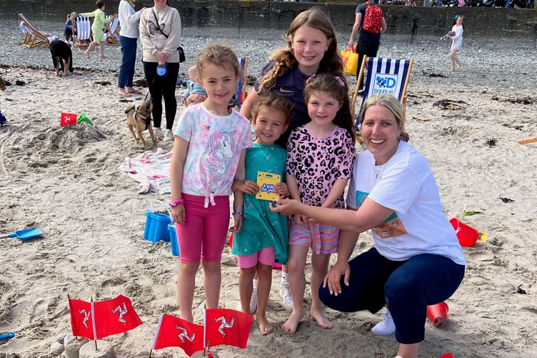 Among the day's activities was a sandcastle building competition