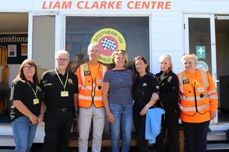 The Southern 100 marshals' caravan has been renamed the Liam Clarke Centre