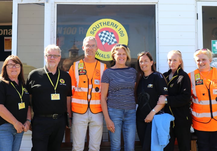 The Southern 100 marshals' caravan has been renamed the Liam Clarke Centre